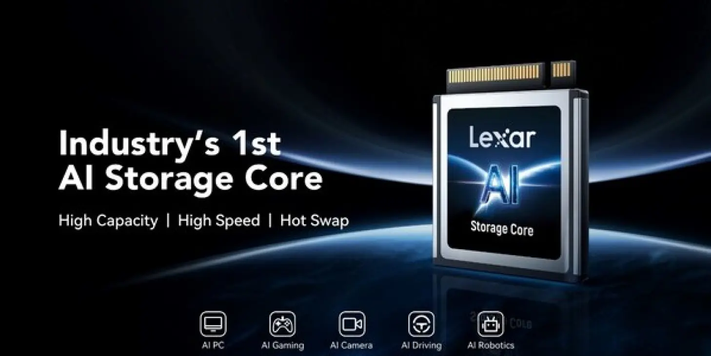 Lexar Unveils Industry's First AI Storage Core for Next‐Generation Edge AI Devices